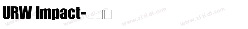 URW Impact字体转换